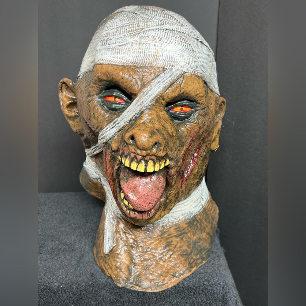 Halloween Mummy Rubber Latex Mask From Caretas Rev S.A 12120 zombie PERFECT!